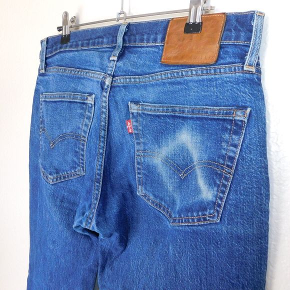 Levi's Premium 511 Big E Casual Denim Blue 5 Pocket Faded Jeans Size 31x32 - Picture 7 of 12